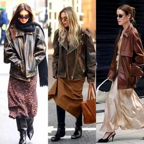 皮小衫怎么搭配裙子