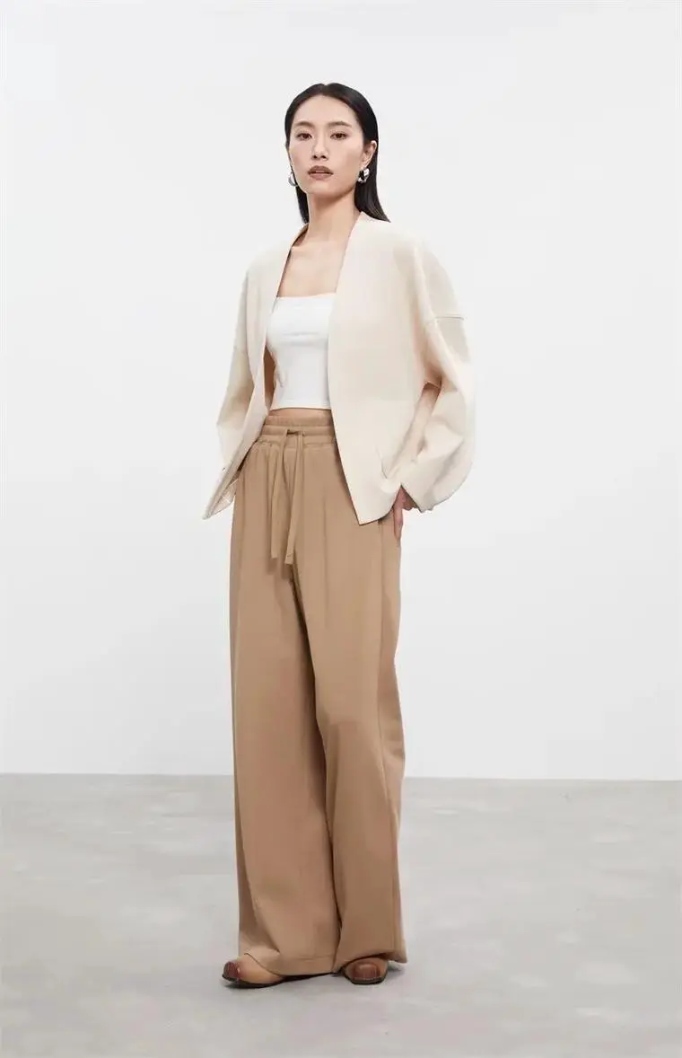 无领针织外套怎么搭配