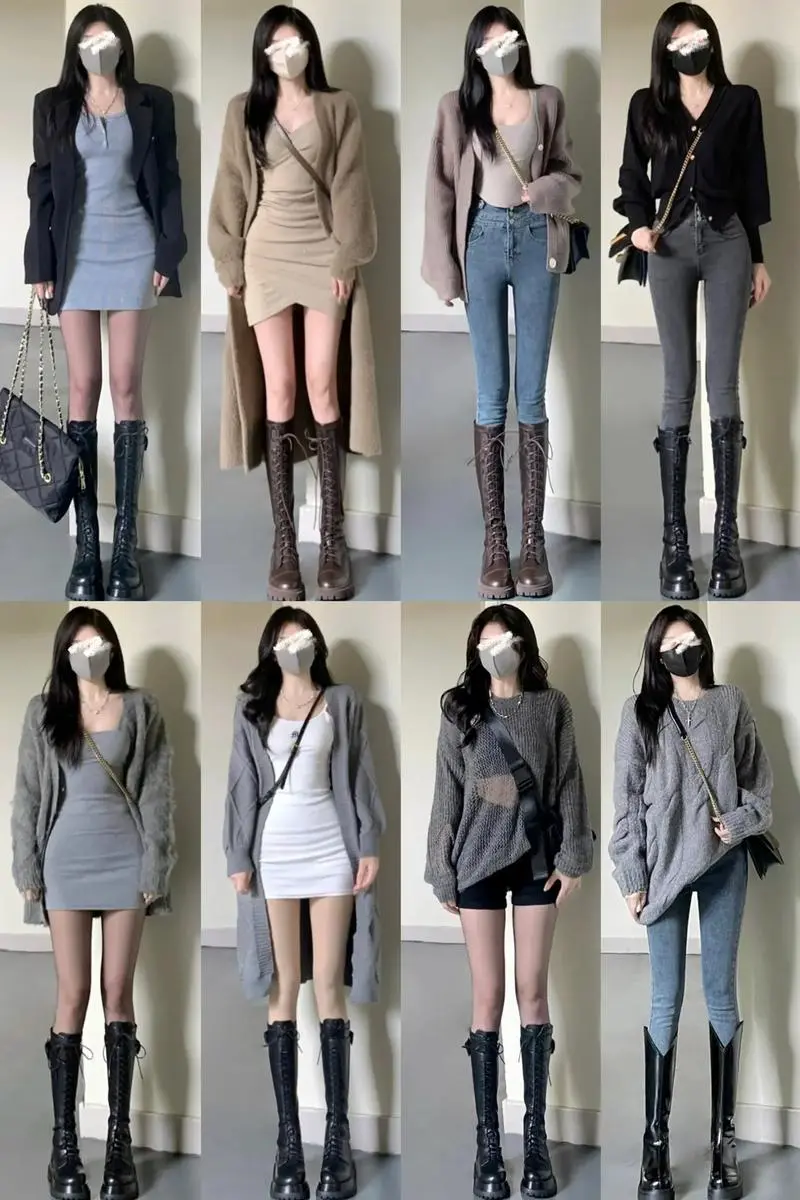 中靴子怎么搭配衣服