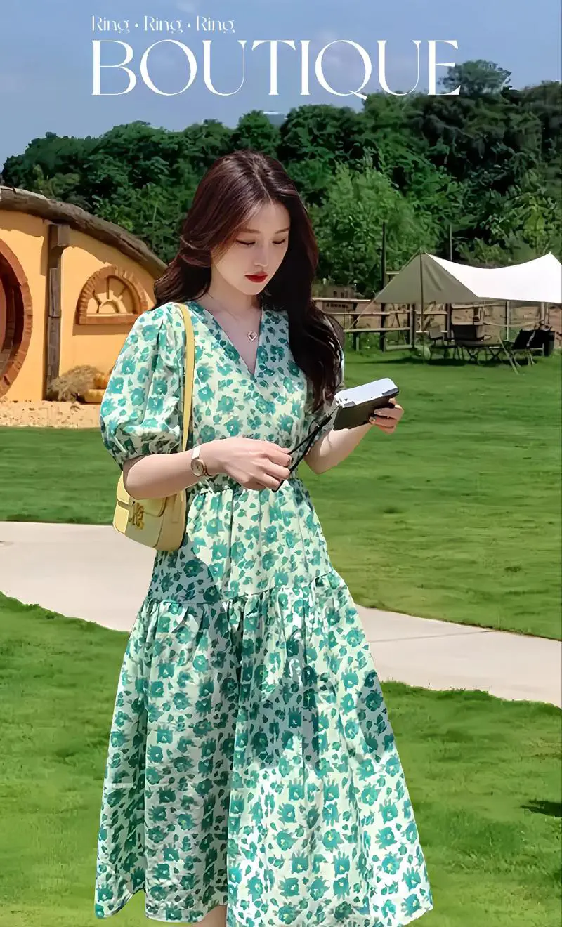 绿裙子怎么搭配图片大全集