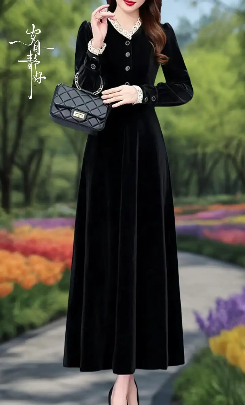 金丝绒裙子配什么上衣