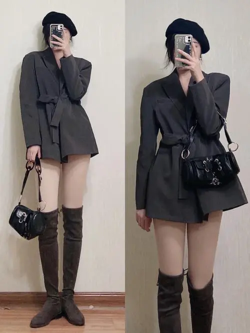 黑色大风衣怎么搭配