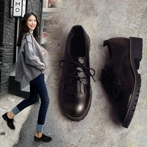 英伦牛津鞋怎么搭配女装