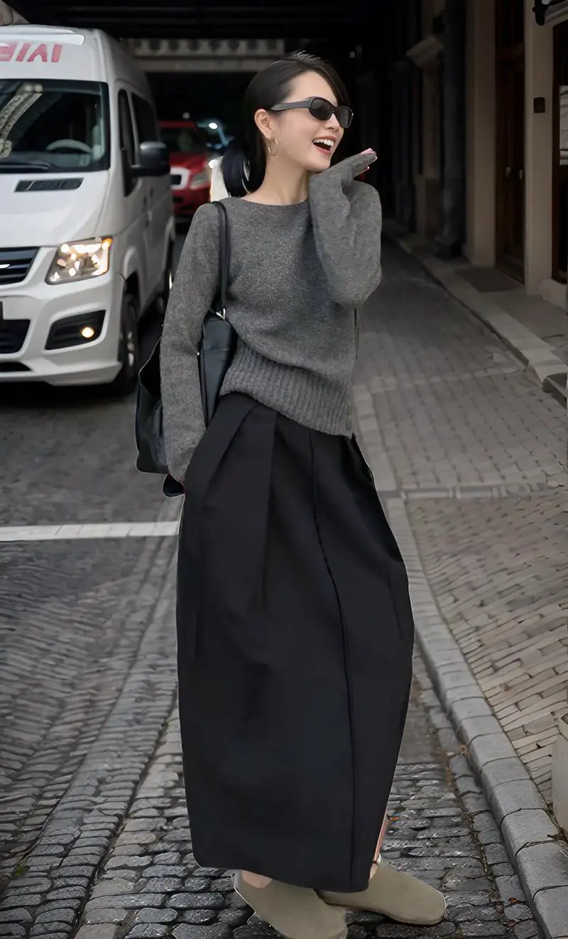 一字裙子怎么搭配