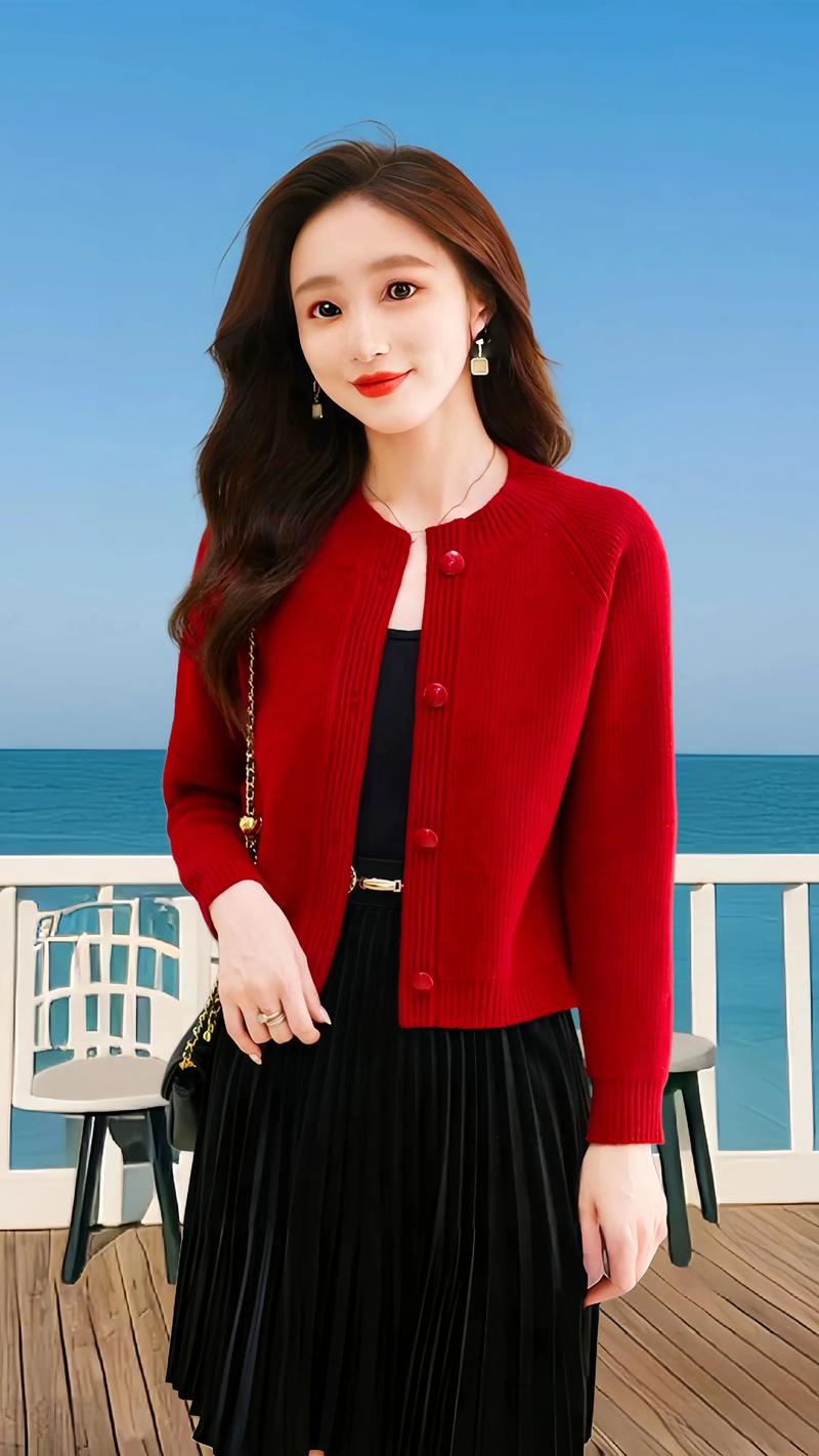 短款短款针织开衫怎么搭配什么裤子好看吗