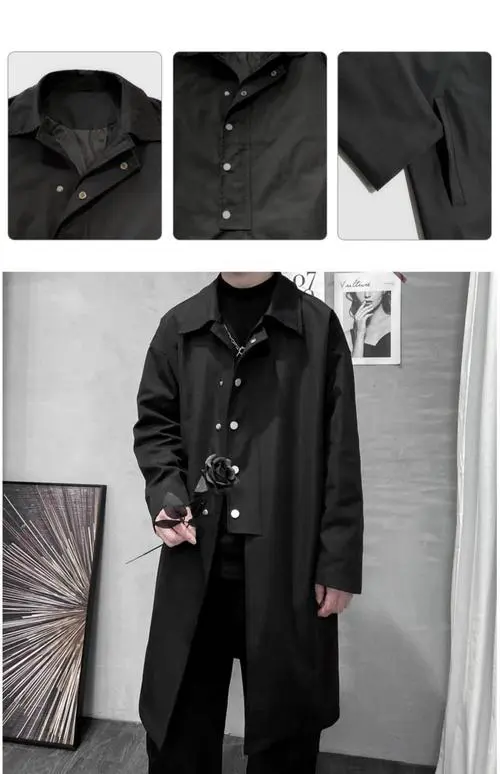 男生长款外套里面怎么搭配