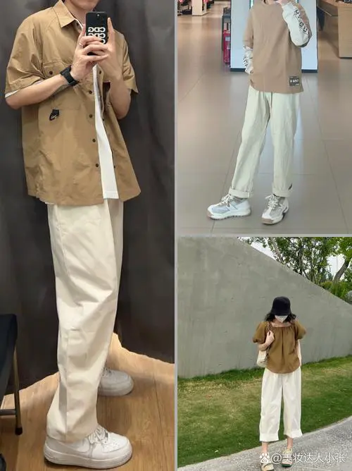 卡其色上衣怎么搭配下装
