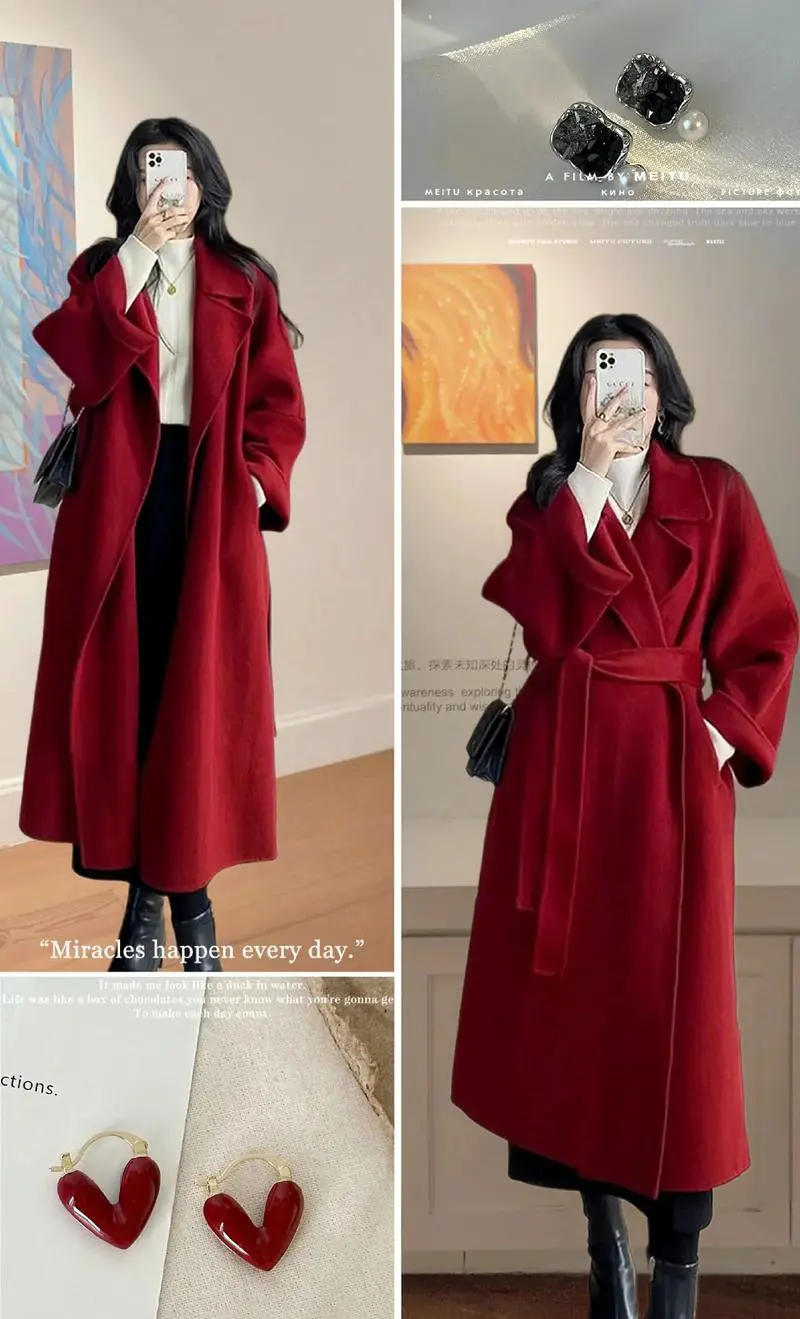 h红尼大衣怎么搭配