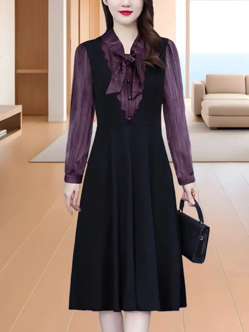 超长秋款连衣裙怎么搭配