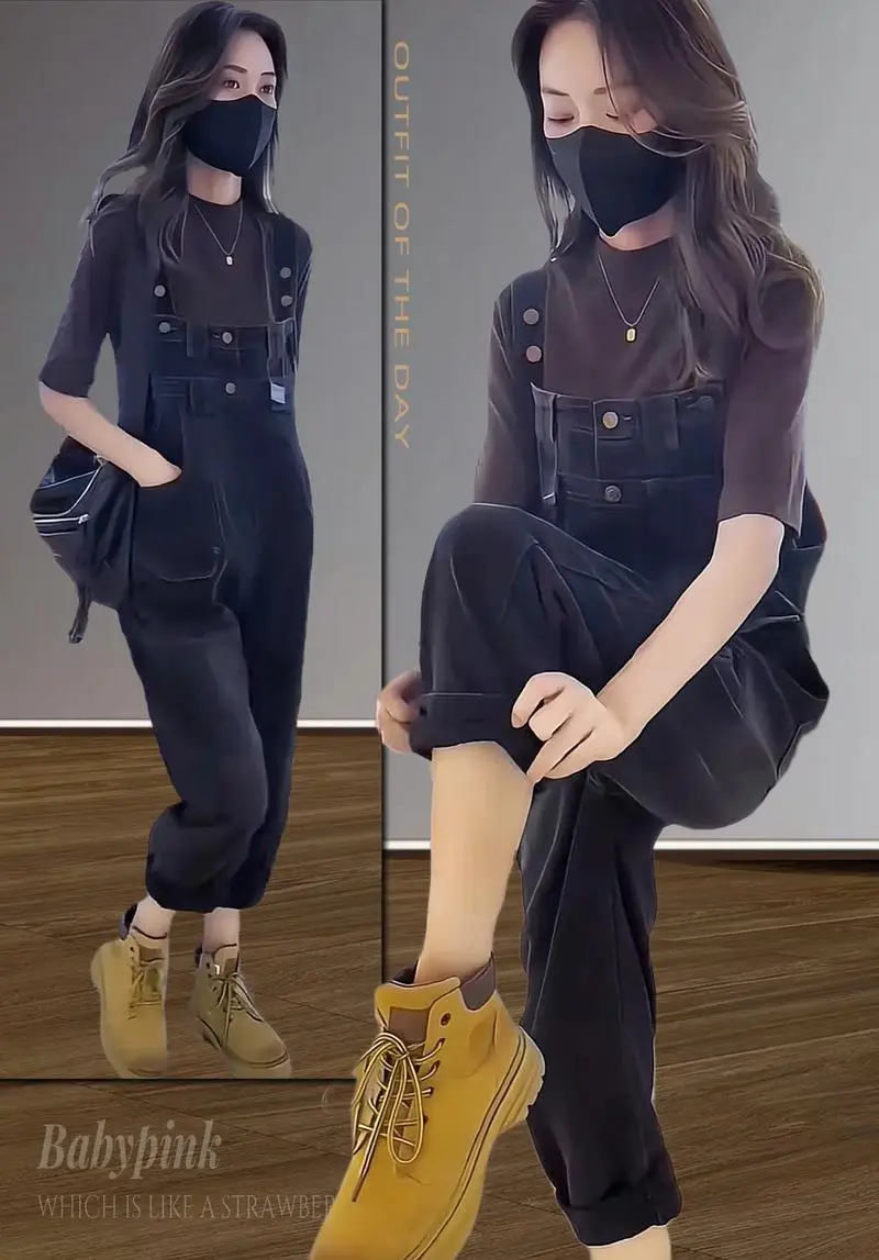 秋冬季背带裤怎么搭配