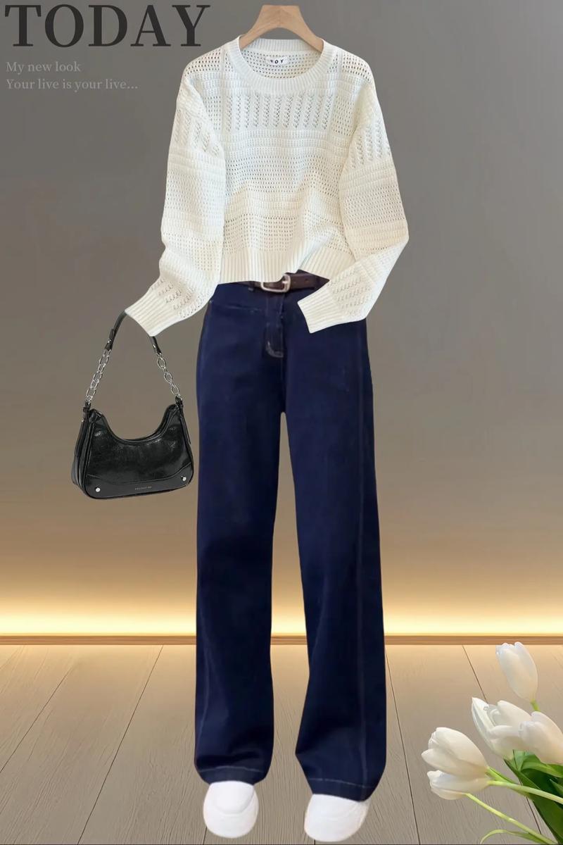 阔腿裤牛仔怎么搭配