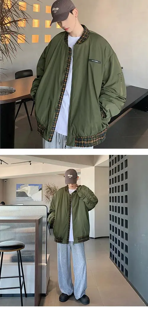 男款军绿外套怎么搭配图片