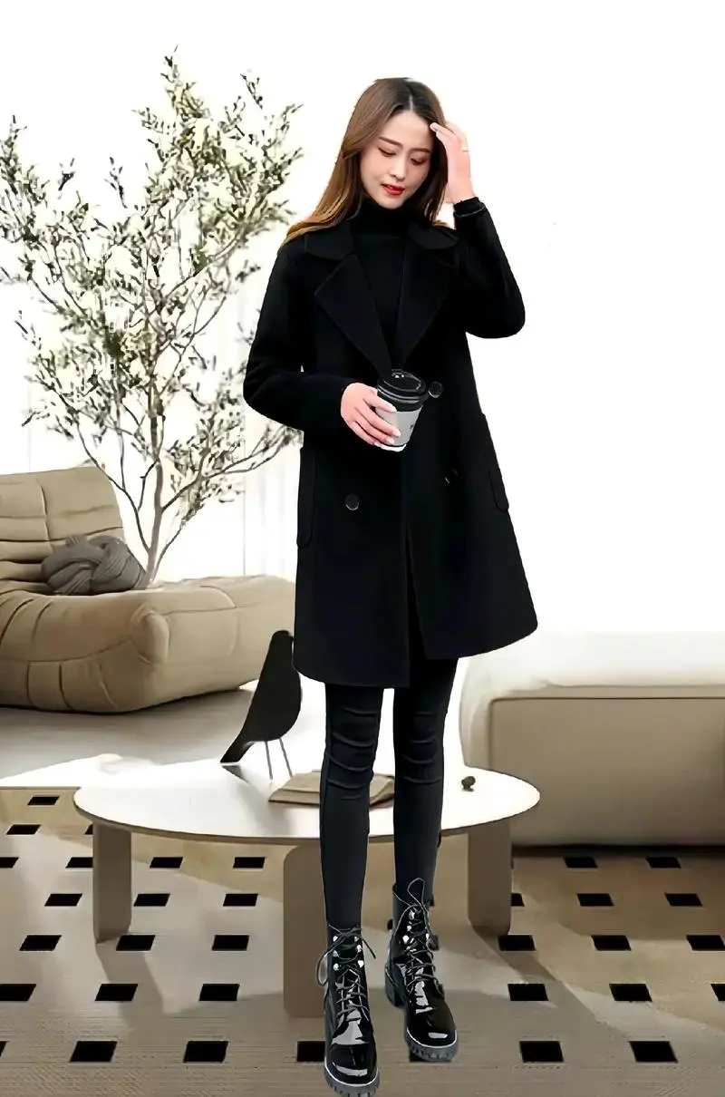 冬季长款毛呢大衣怎么搭配图片大全