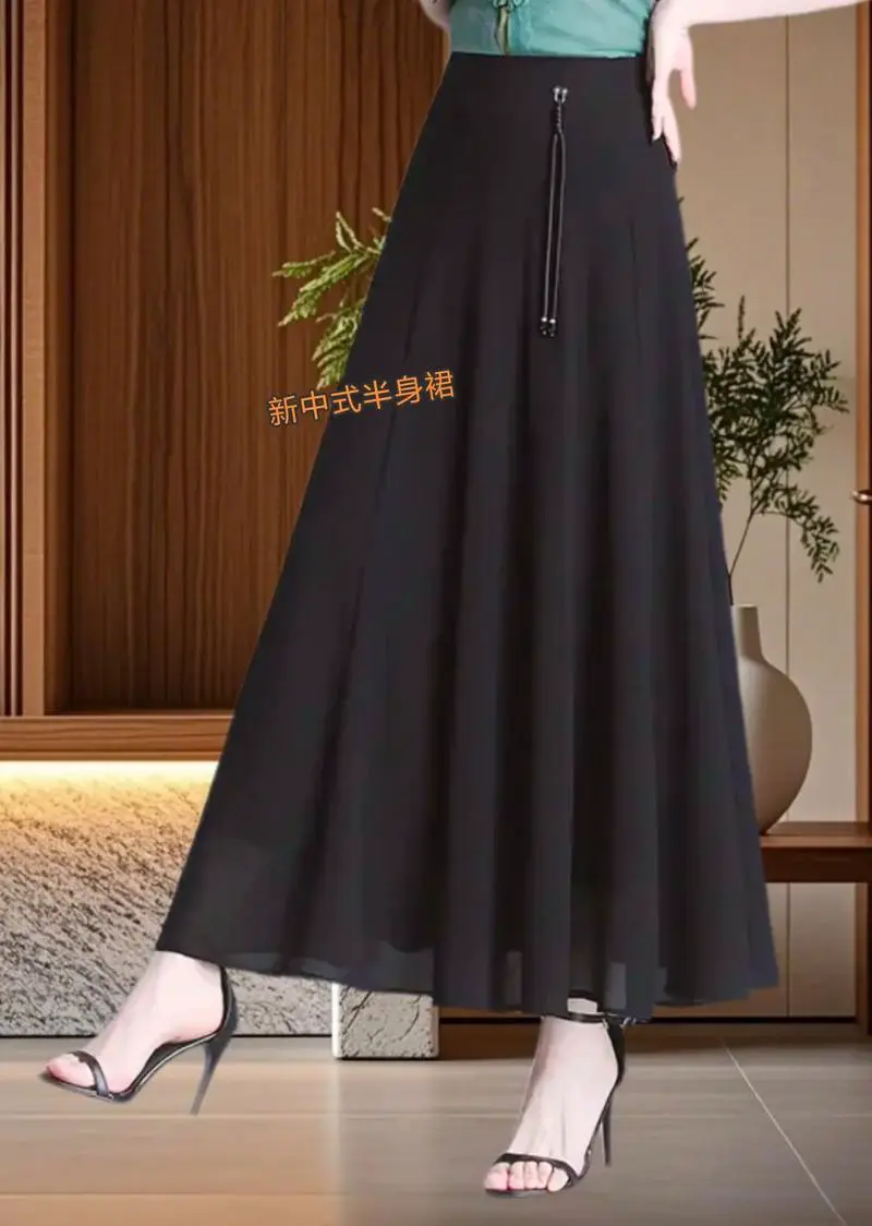 大摆半身长裙怎么搭配