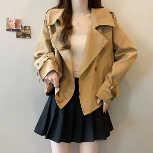 皮绒风衣外套怎么搭配什么裤子好看吗