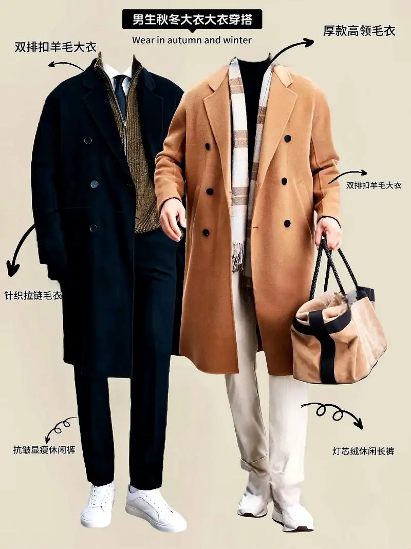 男版大衣怎么搭配