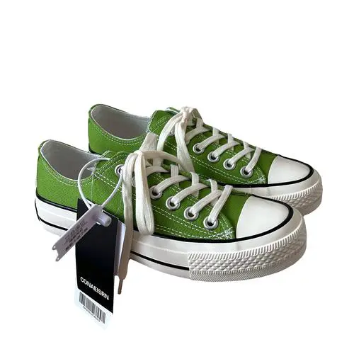 绿色帆布鞋怎么么搭配衣服