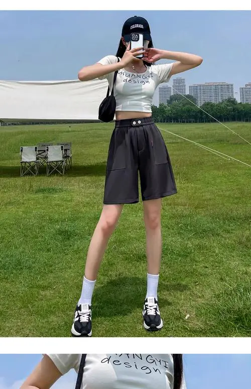 肥大短裤怎么搭配