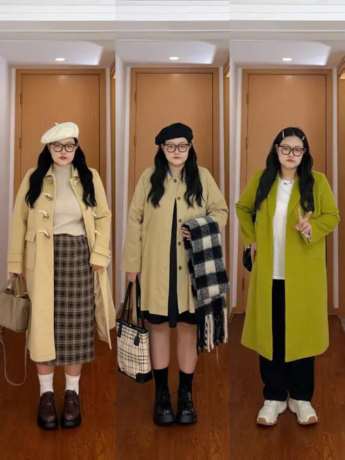 冬季胖人怎么穿衣搭配图片