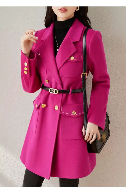 短大衣女羊毛大衣怎么搭配