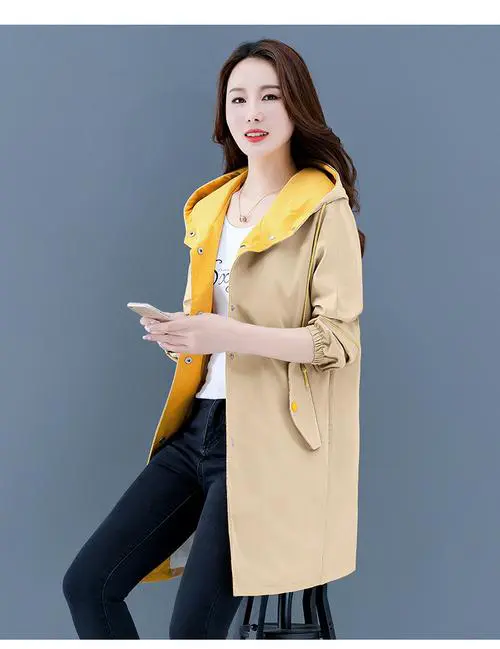 韩版长款薄外套怎么搭配图片