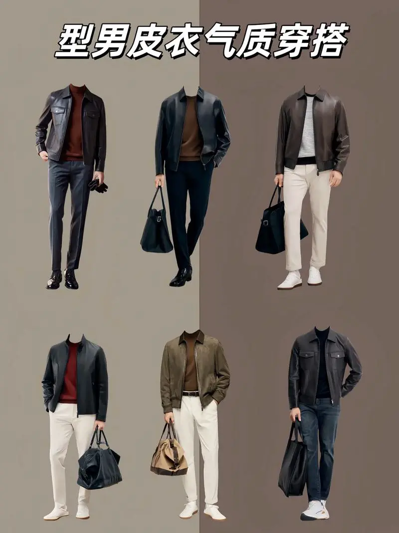 男士皮衣该怎么搭配