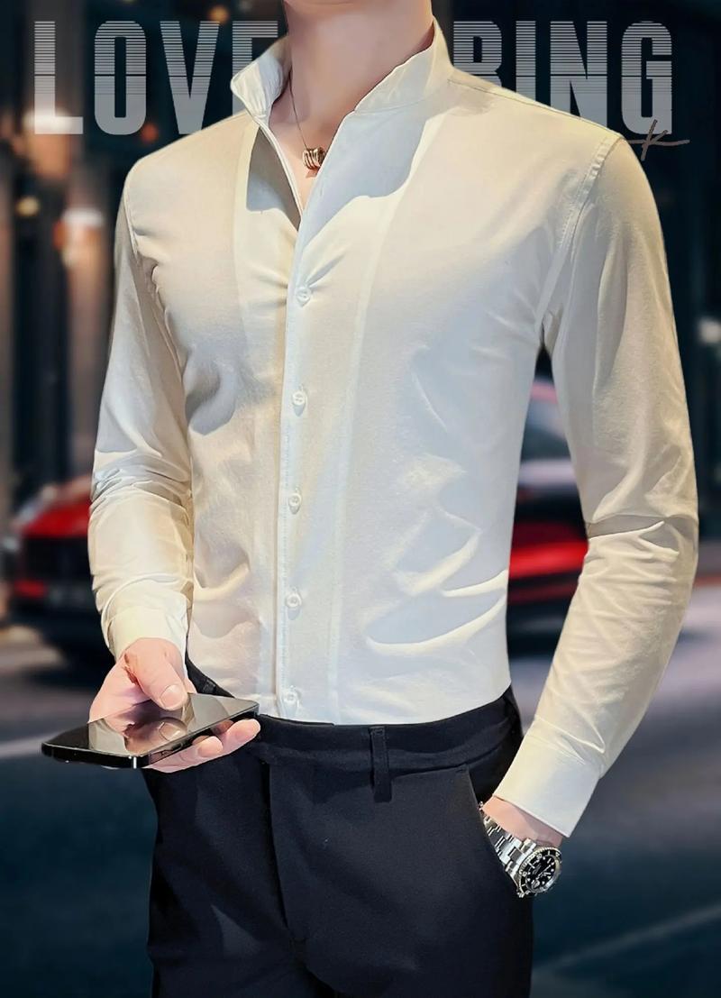 高领男衬衫怎么搭配外套