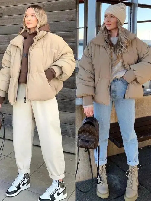 小领羽绒服怎么搭配图片