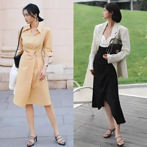 过膝长裙配什么鞋子