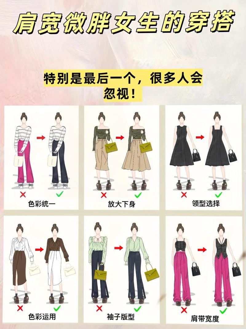 肩宽女适合怎么搭配衣服图片欣赏