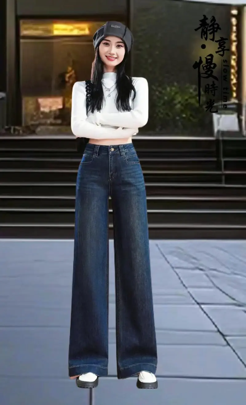 宽裤子怎么搭配鞋子好看图片欣赏