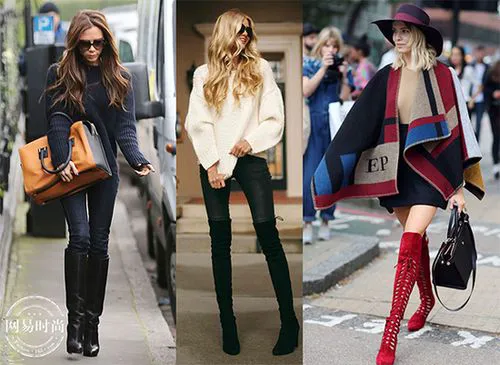 宽口靴子怎么搭配