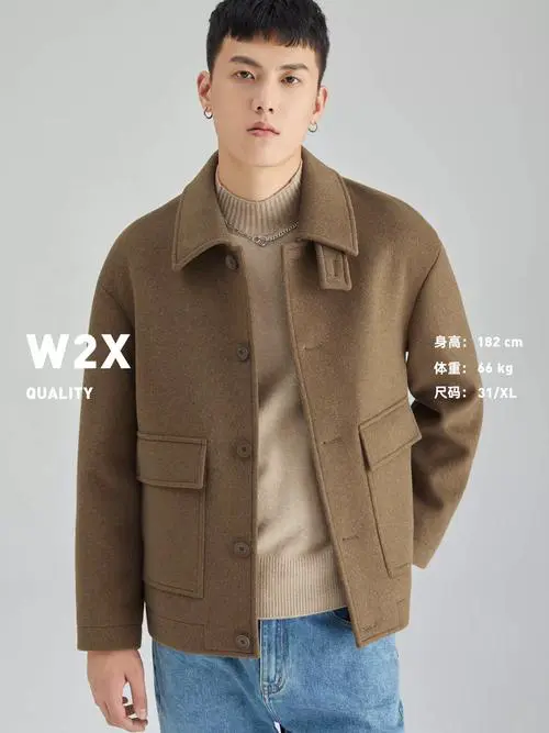 男士短版大衣怎么搭配图片