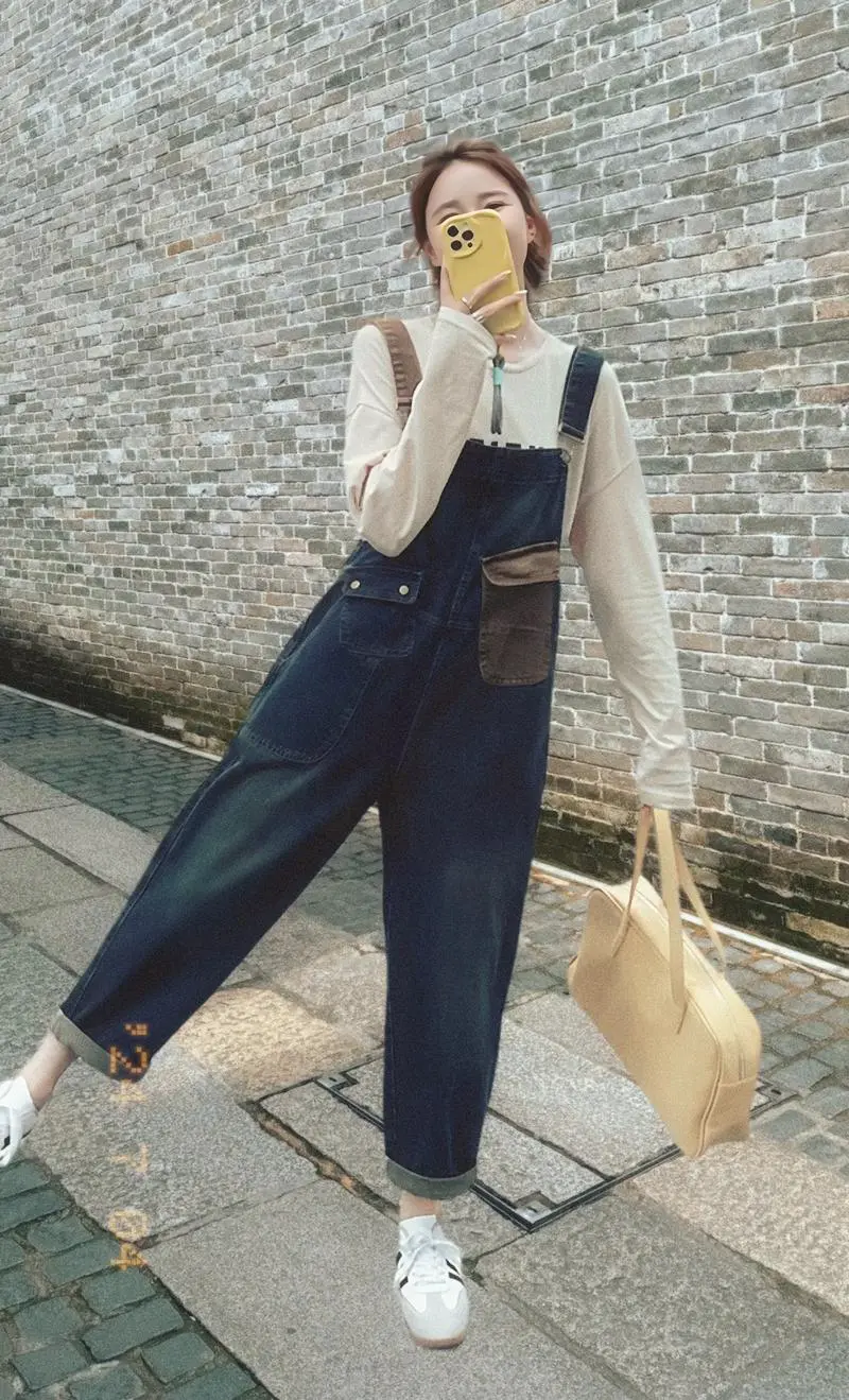 长款背带裤裙怎么搭配什么外套好看吗