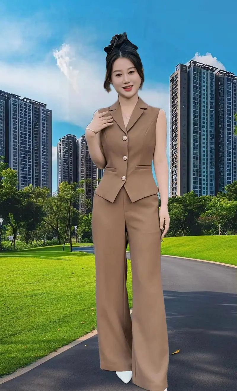 无袖小西装怎么搭配