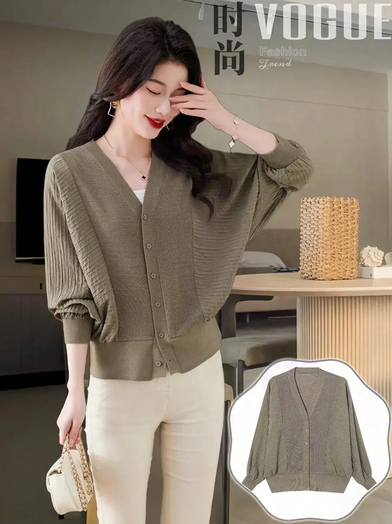 篇幅袖毛衣怎么搭配