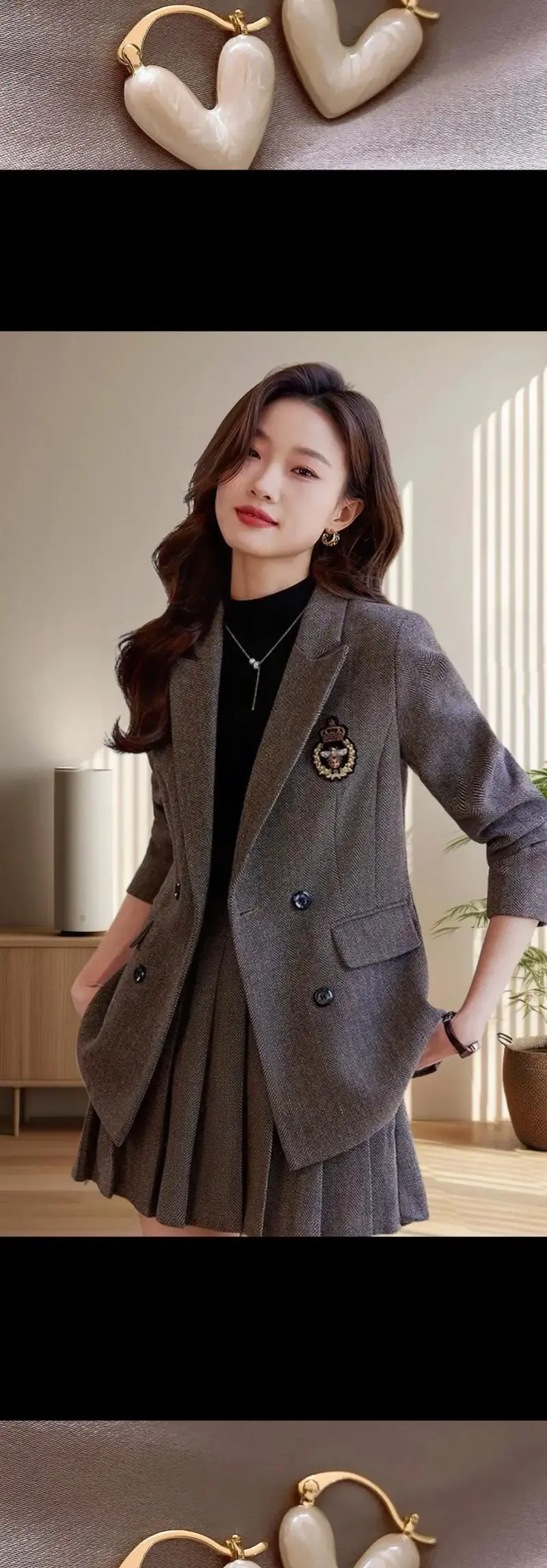 女西服外套怎么搭配好看图片大全