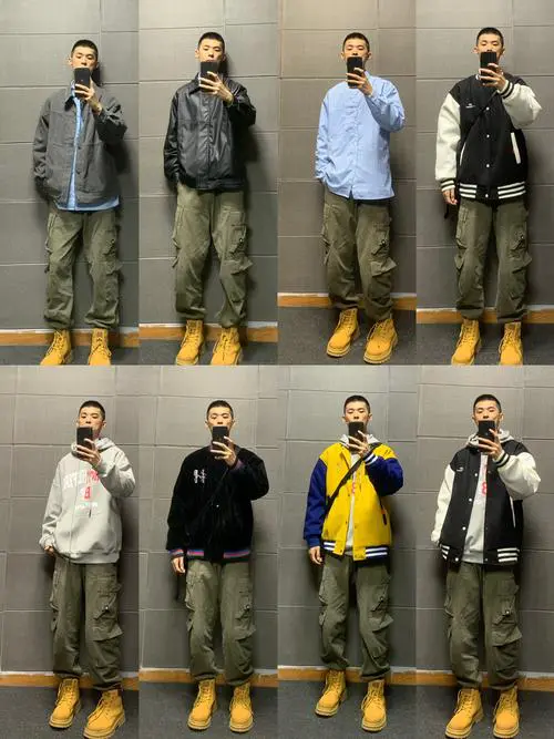 男夹克配什么裤子好看