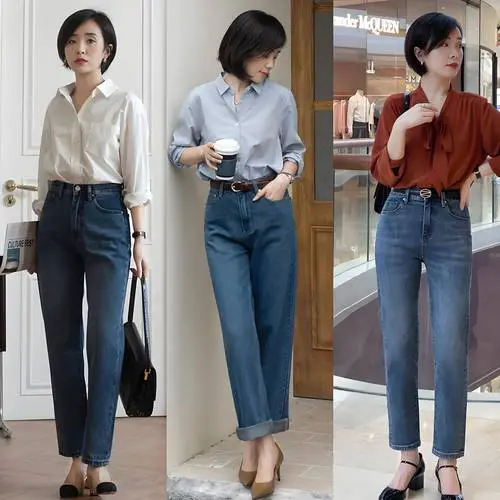 中跟鞋怎么搭配裤子好看