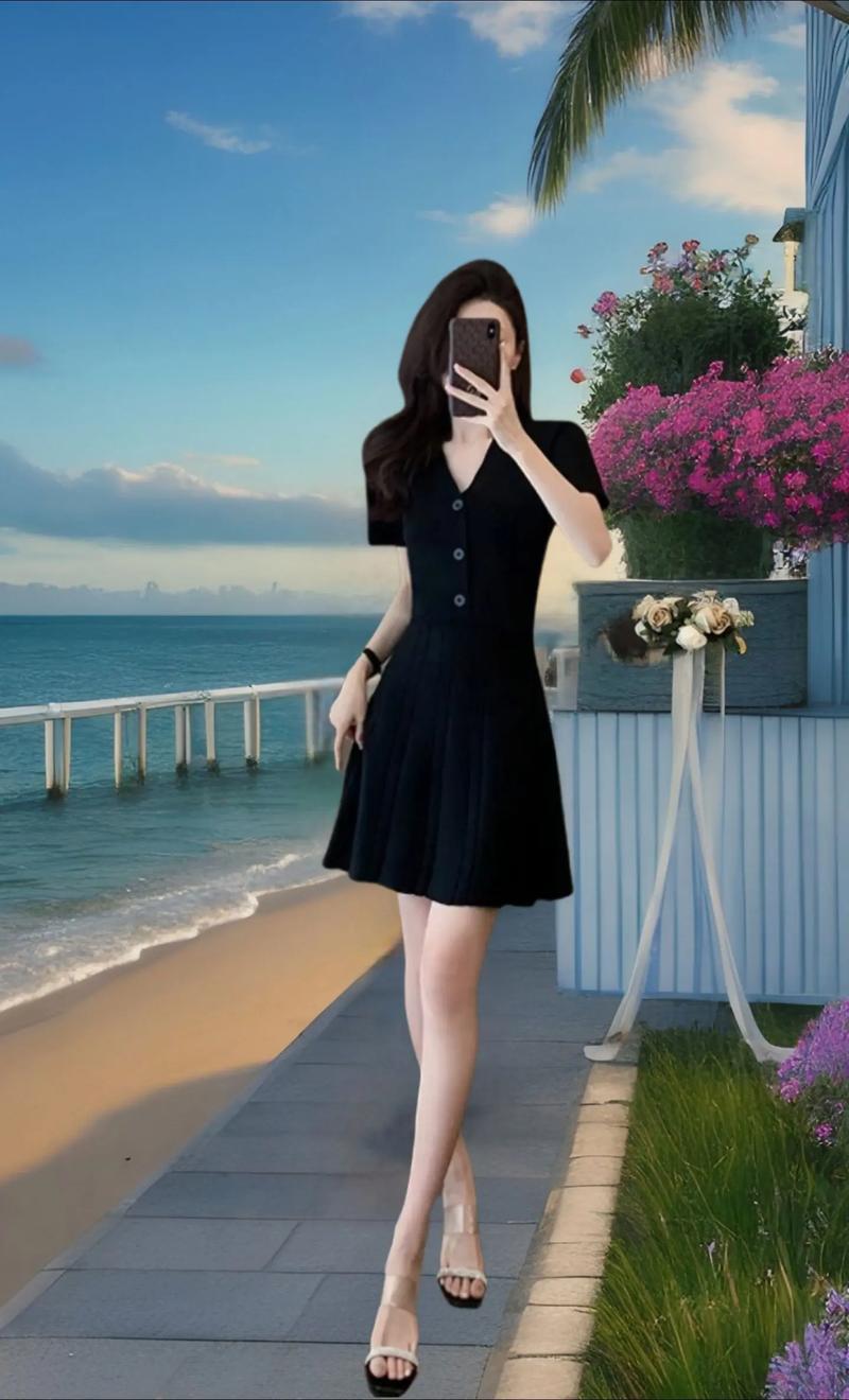 a字连衣裙裙怎么搭配上衣图片