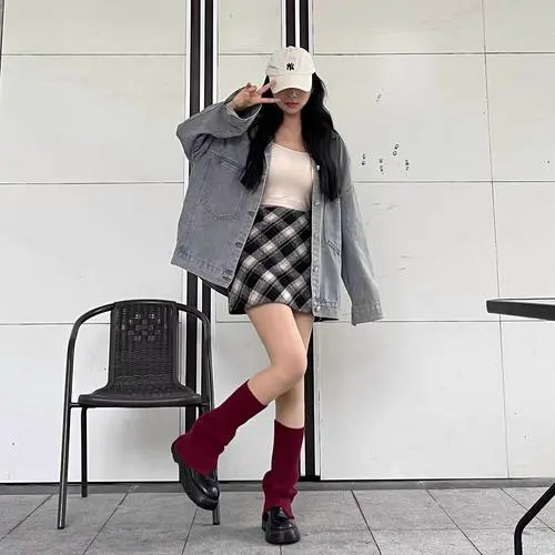 堆堆袜怎么搭配图片冬天