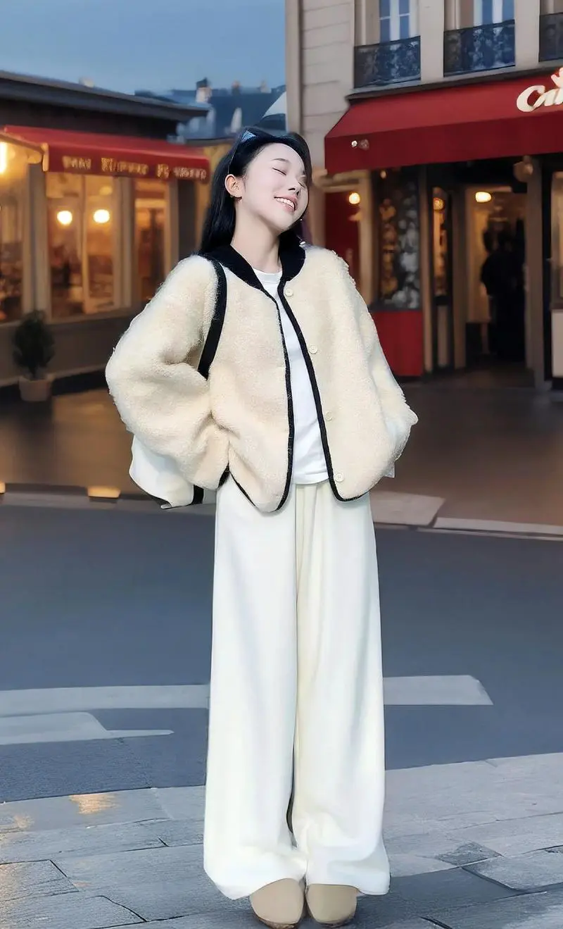 毛短款衣服怎么搭配