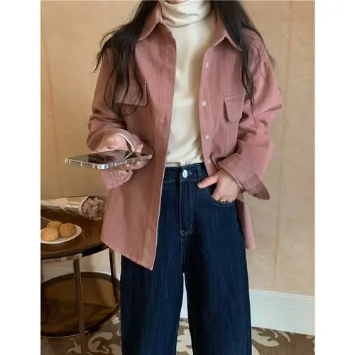 条绒衬衣怎么搭配