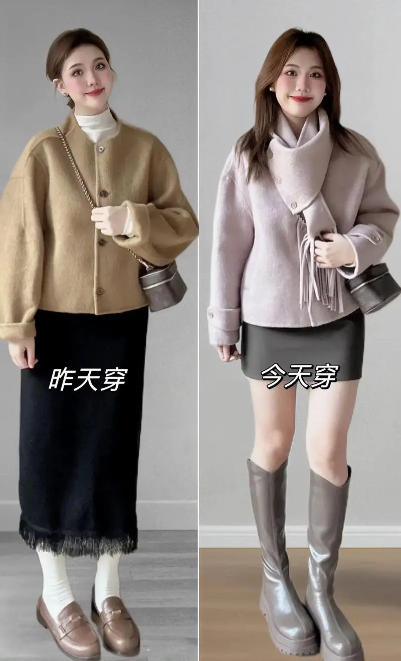 胖妹妹秋冬装怎么搭配技巧