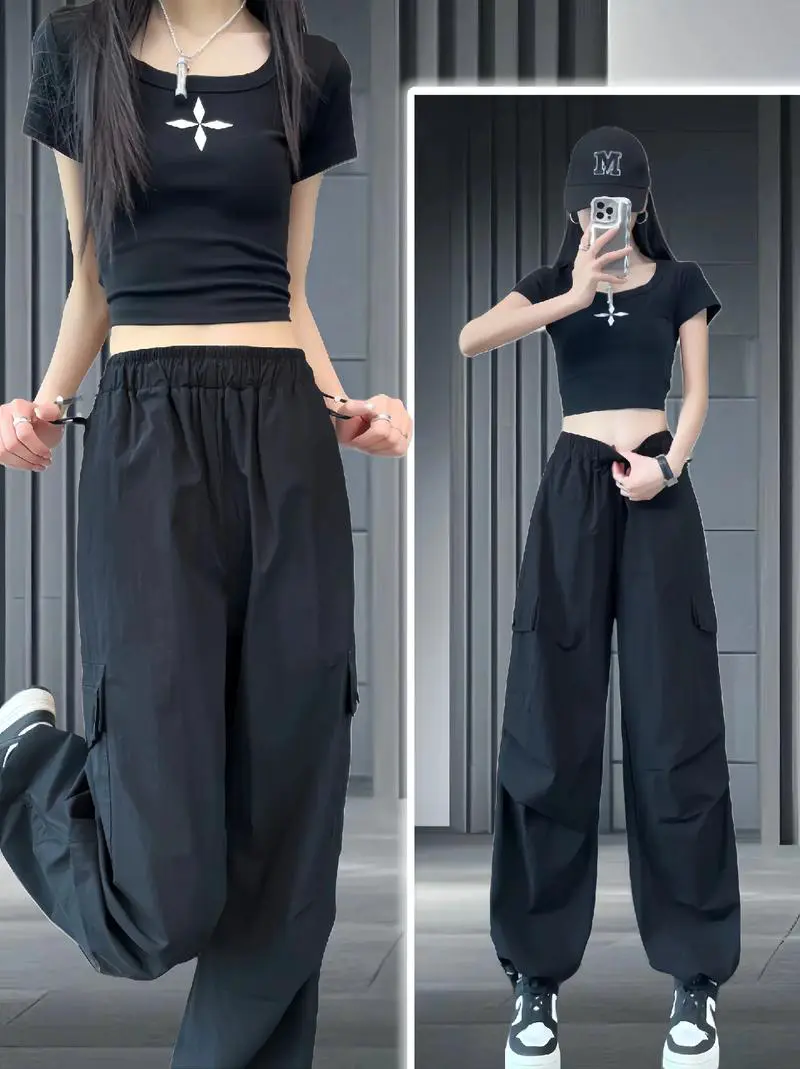 卫裤怎么搭配衣服图片