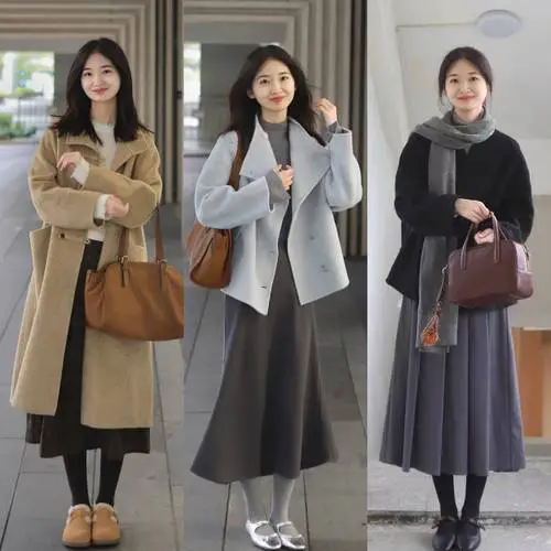 冬裙里面怎么搭配图片