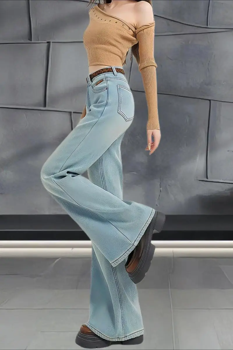 蓝裤子怎么搭配好看