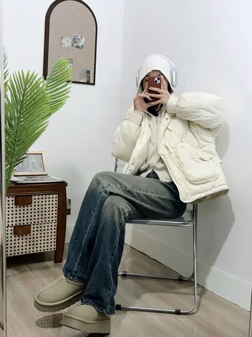 卡其色粗跟鞋怎么搭配图片