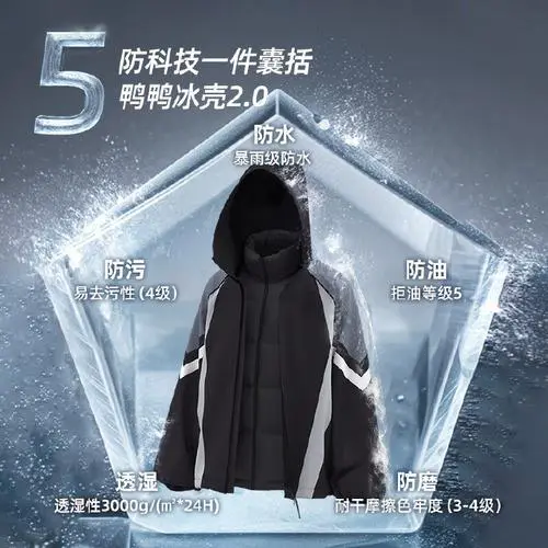 男黑色短款羽绒服怎么搭配什么裤子好看图片大全