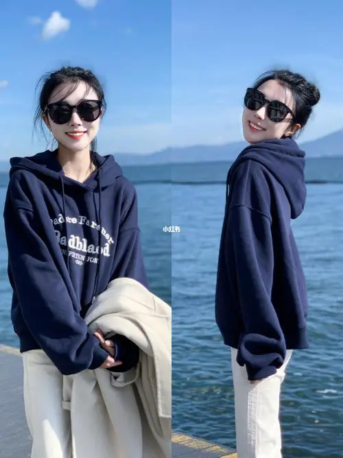 深蓝色外套配什么裤子